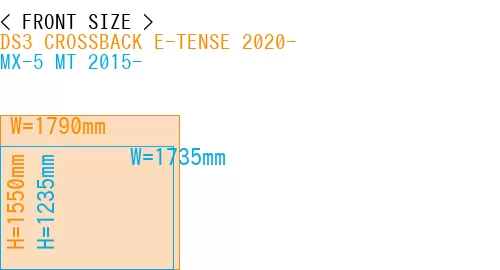 #DS3 CROSSBACK E-TENSE 2020- + MX-5 MT 2015-
